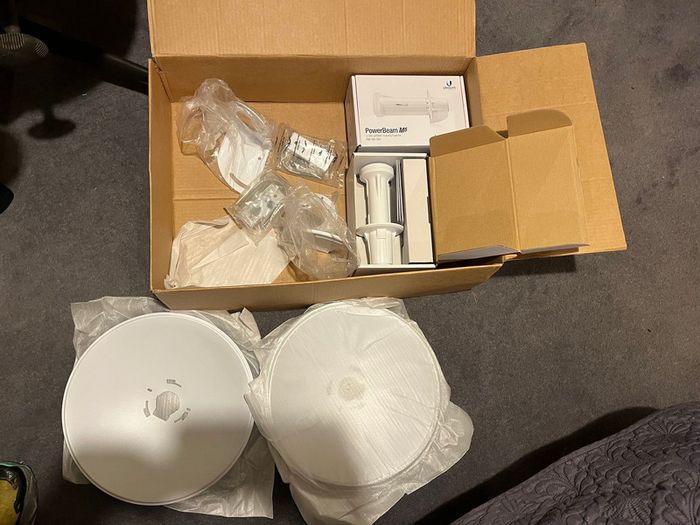 Pair of Ubiquiti PowerBeam M5 PBE-M5-300 Antennas - Unused