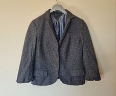 Tommy hilfigher wool blazer size 10 grey button up in excellent condition