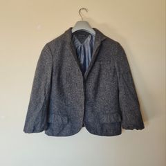 Tommy hilfigher wool blazer size 10 grey button up in excellent condition