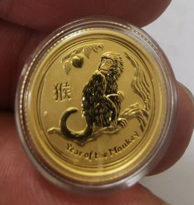 2016 Lunar Monkey 1/10th 999 Gold coin
