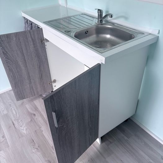 Sink, cabinet with counter top
