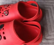 Spiderman style crocs