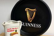 Guinness water jug and tray