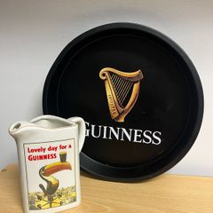 Guinness water jug and tray
