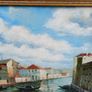 Large Vintage Hardboard Painting Image 3