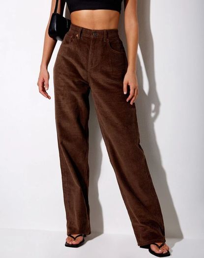 Unsigned genuine dark brown suede and leather jeans style trousers Sz 8UK - W28 L32 - Rrp 350 (New)