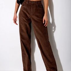 Unsigned genuine dark brown suede and leather jeans style trousers Sz 8UK - W28 L32 - Rrp 350 (New)