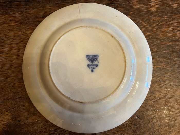 Antique Blue Tf & Sons Plate