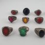 15 Boho Antique Rings Mixed Brass, Glass & Stone Designs Image 8