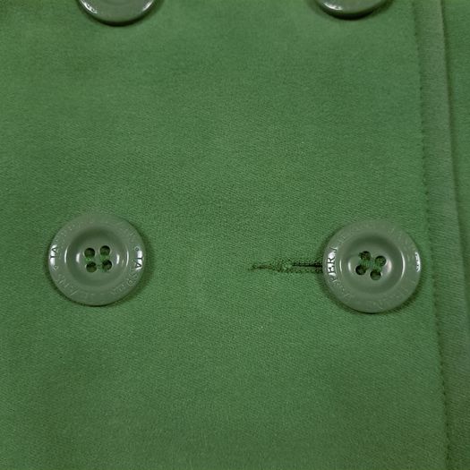 Jasper Conran Bright Green Double Breasted Pea Coat 12UK/40EU