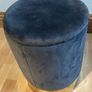 Brand New Velvet Storage Stool Image 3