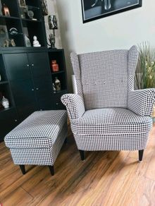 Armchair and footstool