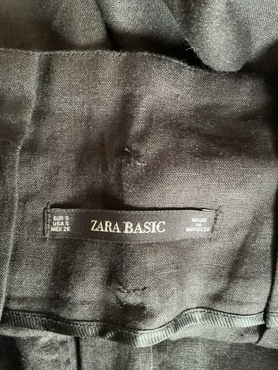 trousers zara Bnwt black linen trousers size small
