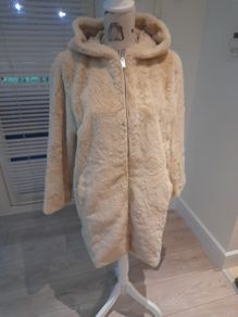 ladies  zara faux fur coat