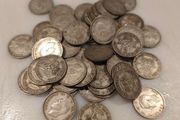 English one shilling coins