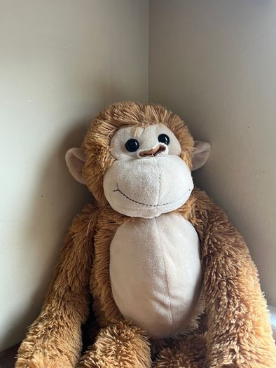 Light brown cheeky hanging Monkey