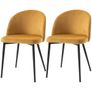 Dining Chairs Mustard Set Of 2 Image 8