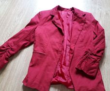 Red, Blue and Brown Jacket.  Size 8