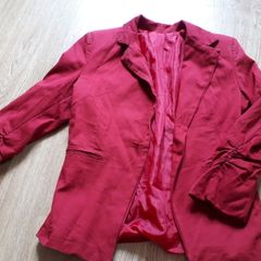 Red, Blue and Brown Jacket.  Size 8