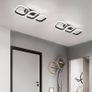 Ceiling Light 3 Rectangles LED Latest Personality Simple White Black Aisle Light for Hallway Entrance Office Bedroom Kitchen Living Room 33W Image 3