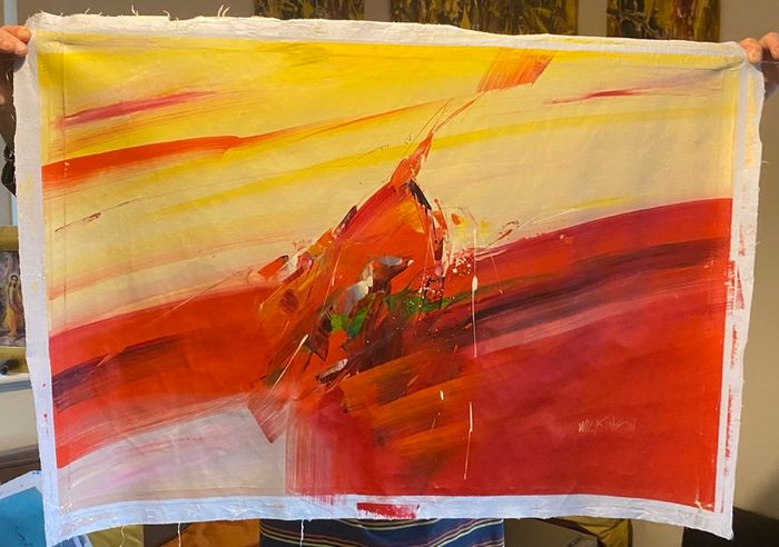 Large Hand Painted Oil on Canvas - Modern Abstract Impressionism
