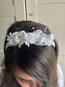 Communion/flower girl hairband
