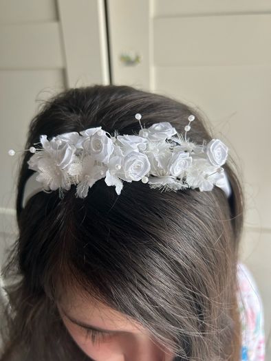 Communion/flower girl hairband