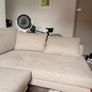 Corner couch L shaped sand colored Image 5