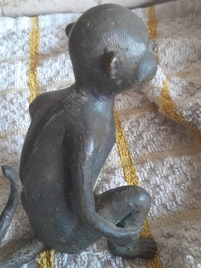 old bronze monkey