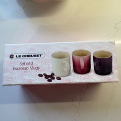 le Creuset set of 3 espresso cups