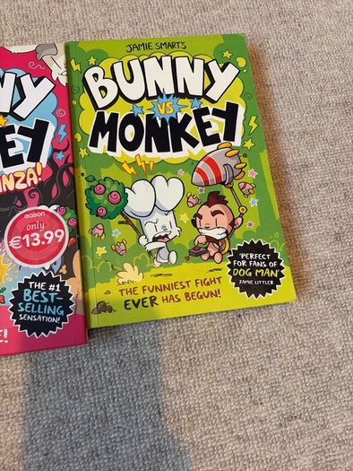 Bunny vs Monkey books
