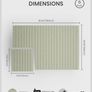 Cork Board Alternative, 6-Pack Felt Pin Board, Sage 90 x 60cm Notice Boards for Home, Fine-stripe 6-pack Vision Board with 30 Pushpins & 30 Adhesive Tabs for Office & Bedroom Image 2