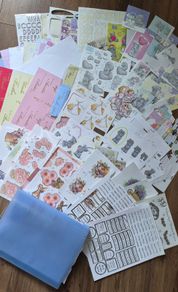 Job lot Toppers, Sentiments and Decoupage