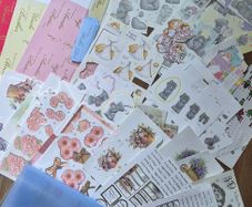 Job lot Toppers, Sentiments and Decoupage