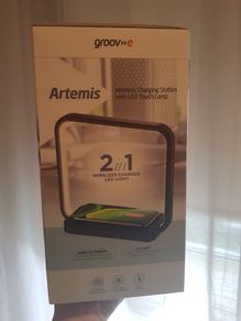 Wireless charging station with LED touch light ARTEMIS