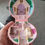 Polly Pocket Pink Shell Bluebird 1989 Nancy The Wedding Bridal Groom Church Image 2