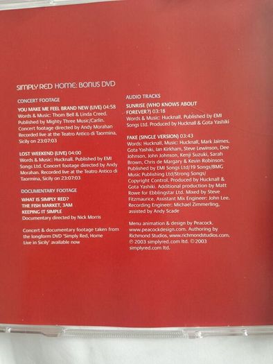 CD - DVD - Simply Red