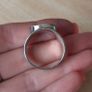 Handmade silver ring with tigers eye stone size Y Image 4