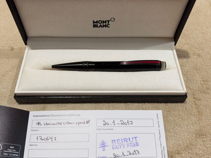 Montblanc Starwalker Urban Speed Ballpoint Pen ( 112686 ). Discontinued Model