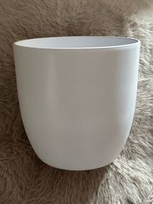 White Ceramic Plant pot (Dia) 27cm