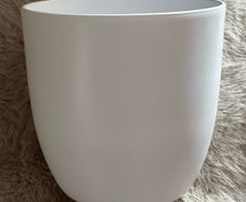 White Ceramic Plant pot (Dia) 27cm