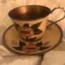 Floral brass tea set for four Image 2
