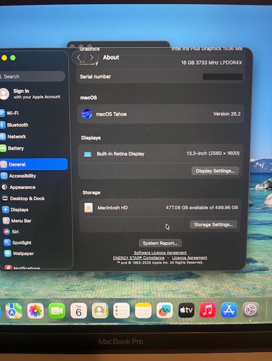 MacBook Pro A2251(13-inch, 2020, Four Thunderbolt 3 ports)