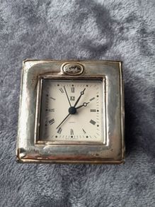 solid silver clock,frame
