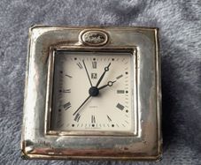 solid silver clock,frame