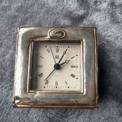 solid silver clock,frame