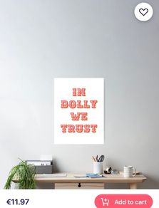 In Dolly We Trust-Dolly Parton Poster