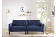 Velvet 2-3 Seater Sofa Soft Padded Set Living Room Sofa Bed 3 Seater Sofa Bed Couch for Living Room Home Furniture (Blue)