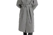 houndstooth check coat
