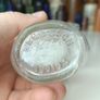 498 - Set of 2 Vintage Clear Glass Screw Cork Top Collectible Decorative BrylCreem Jars Image 3